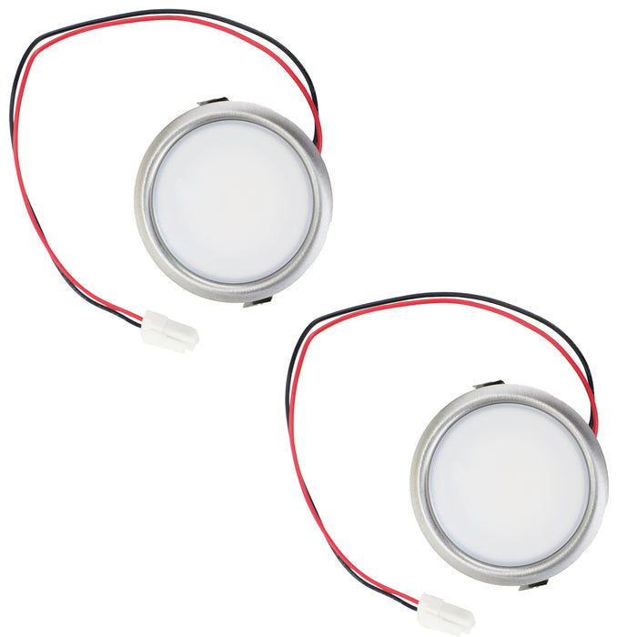 Universal Cooker Hood Light Bulb & Lens Extractor Fan Lamp Diffusor 3.1W, 3V, LED, 67mm (Pack of 2)