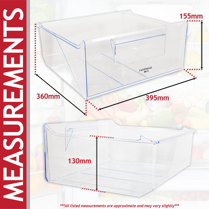 Smeg C3170 C7280 Fridge Freezer Drawer Top Upper Middle Container Box (2647017017)