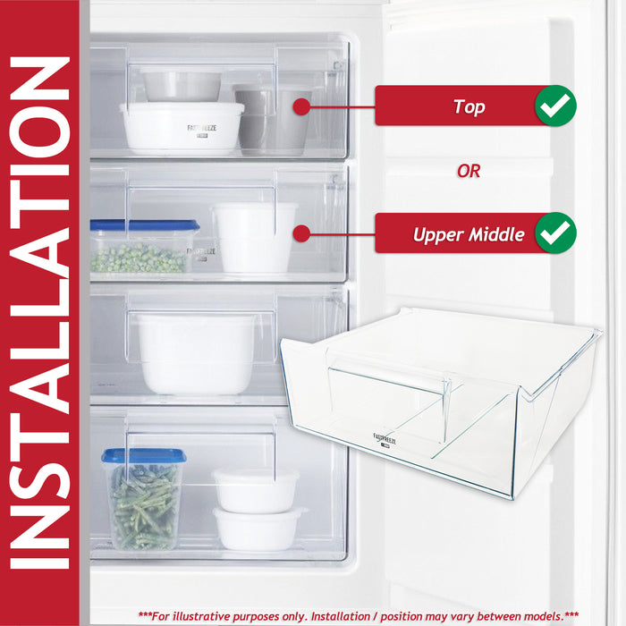 Electrolux Fridge Freezer Drawer ENN EUN FI22 Top Upper Middle Container Box (2647017017)