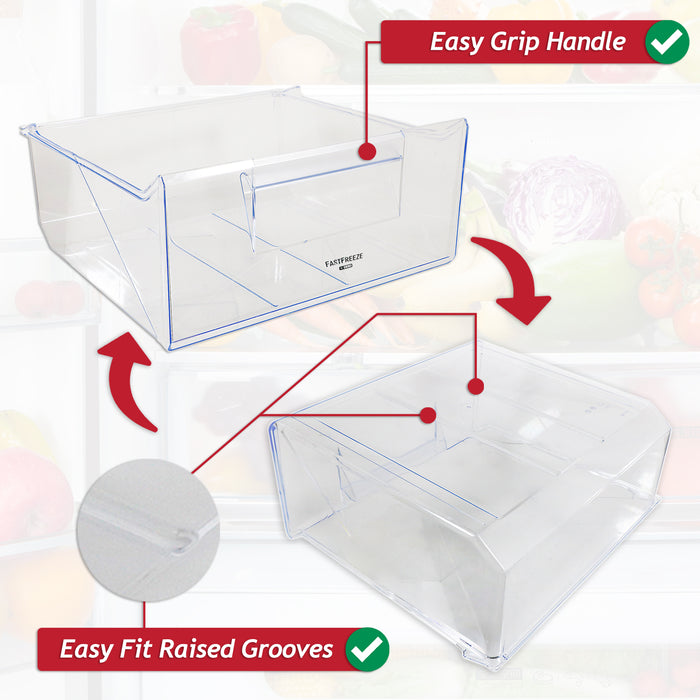Electrolux Fridge Freezer Drawer ENN EUN FI22 Top Upper Middle Container Box (2647017017)