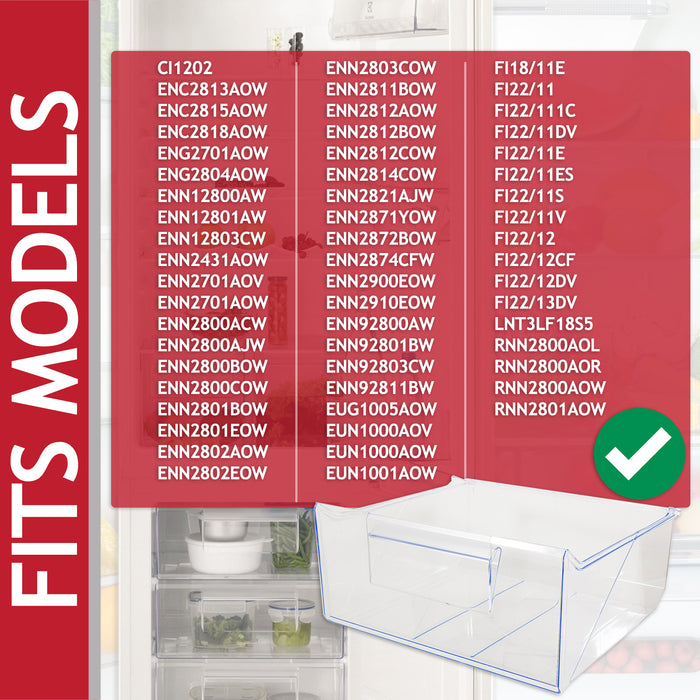 Electrolux Fridge Freezer Drawer ENN FI22 RNN 2nd from Bottom Container Box (8087788017)