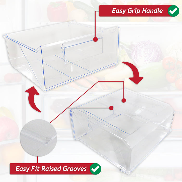 Zanussi Fridge Freezer Drawer ZBB27450 ZBB27452 ZBB27453SK ZNFN18FS5 2nd from Bottom Container Box (8087788017)