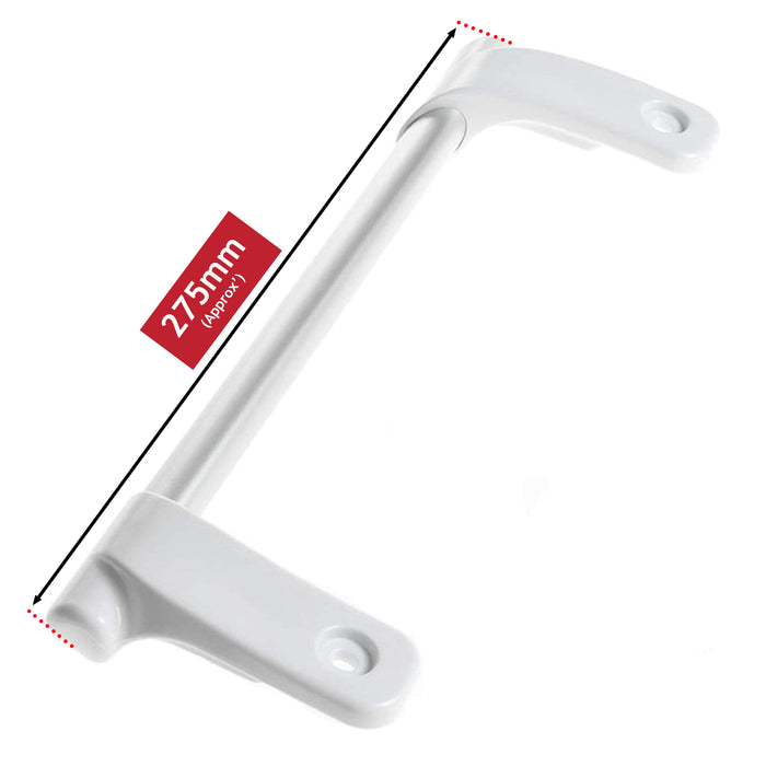 Long Bar Grab Handle for Hotpoint-Ariston Fridge Freezer (White / Silver) C00111164