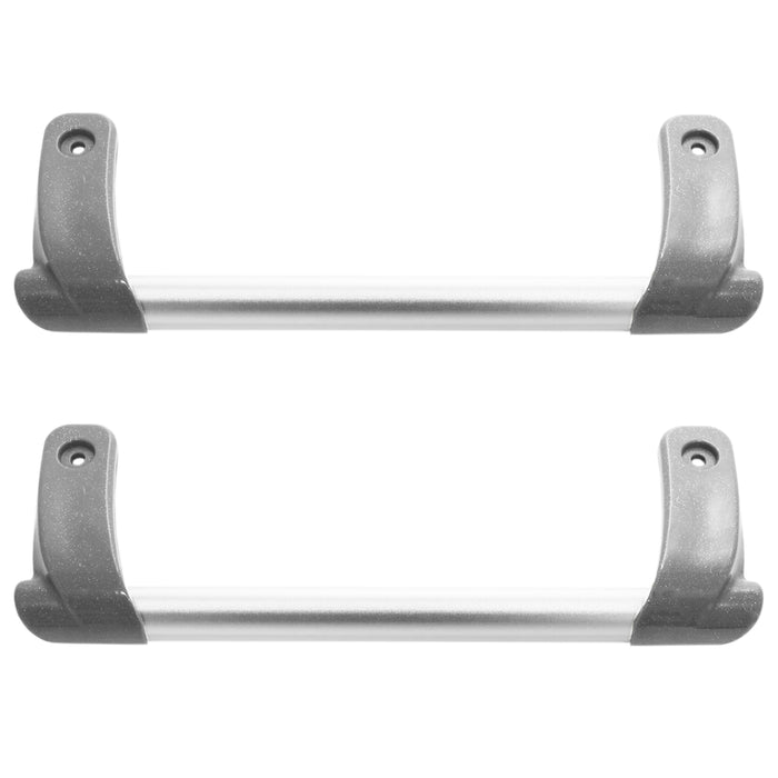 Door Handle for Hotpoint Fridge Freezer Long Bar Grab Graphite Grey C00219322 x 2