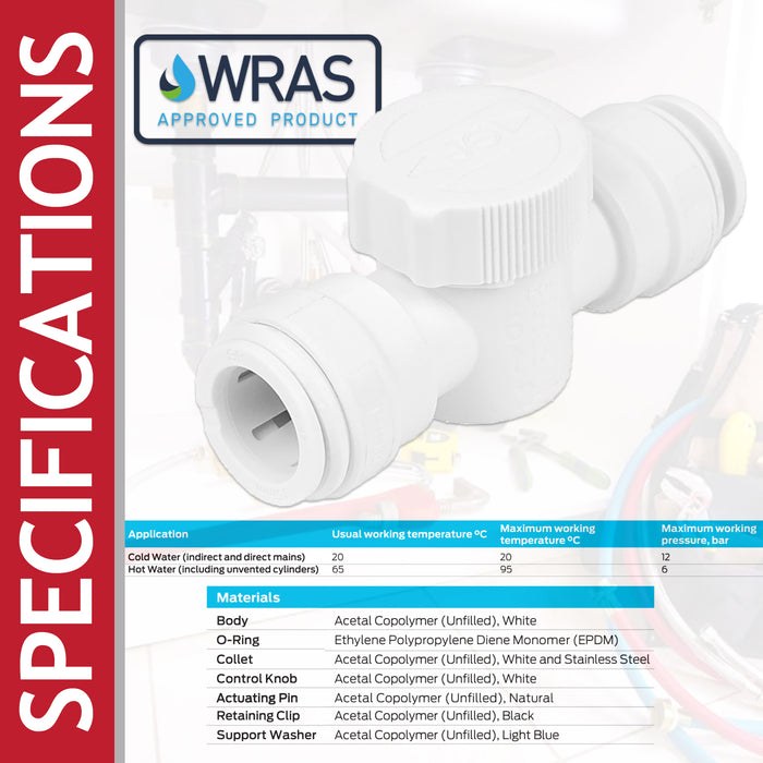 1/4 INLINE TAP/SHUT-OFF VALVE/ISOLATION VALVE FOR 1/4 LLDPE FRIDGE FREEZER/REVERSE OSMOSIS WATER FILTER SYSTEM WATER PIPE TUBING 1/4 INLINE TAP/SHUT-OFF VALVE/ISOLATION VALVE FOR 1/4 LLDPE FRIDGE FREEZER/REVERSE OSMOSIS WATER FILTER SYSTEM WATER PIPE TUBING