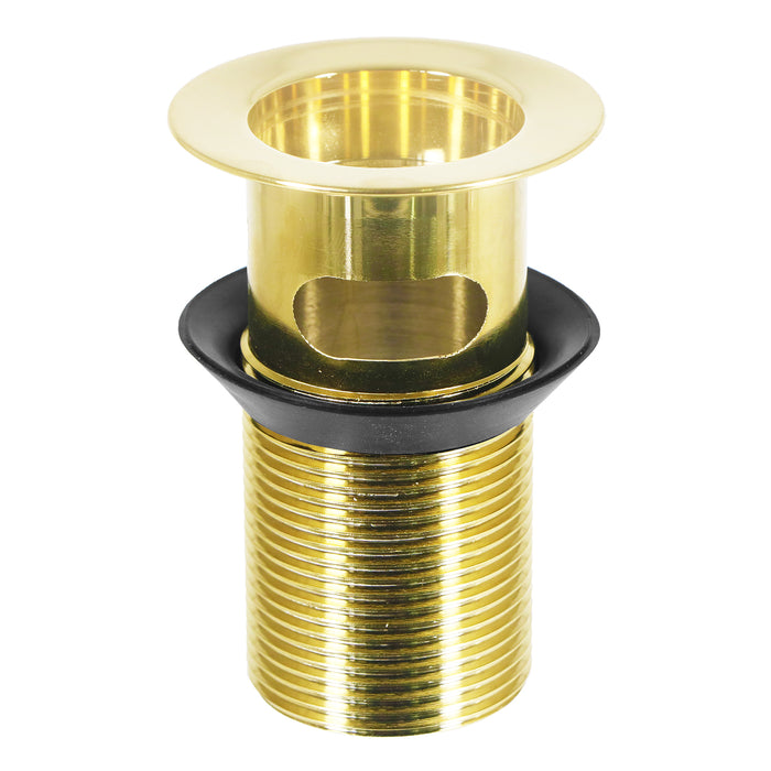 Sink Basin Waste Luxury Slotted Brass Overflow Plug with Chain and Stay (40mm 1 1/4", Gold Finish)