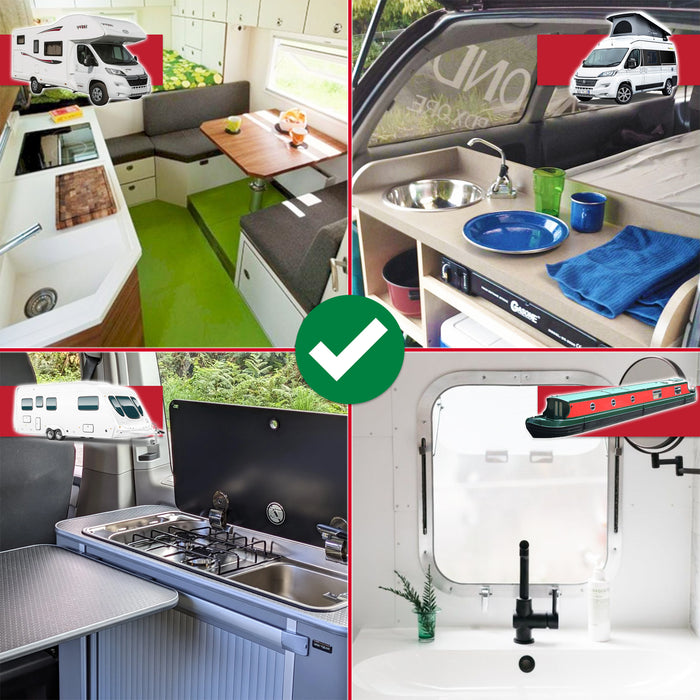 Sink Waste Plug Chrome Brass Caravan Motorhome Campervan Boat Basin Straight Pipe (3/4" 20mm)