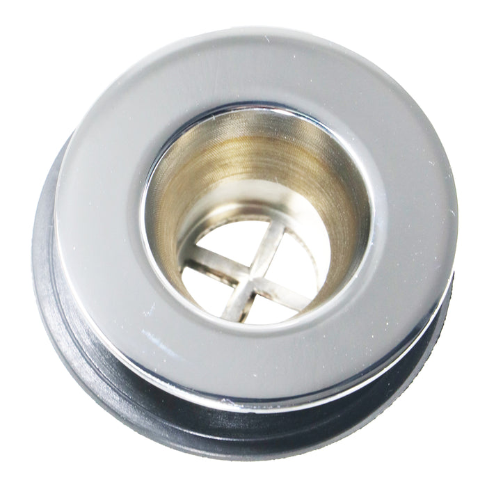 Sink Waste Plug Chrome Brass Caravan Motorhome Campervan Boat Basin Straight Pipe (3/4" 20mm)