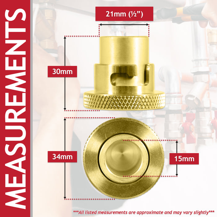 Cooker Hose Blanking Plug 1/2" BS669 Standard Brass Bayonet Gas Connector Safety Socket
