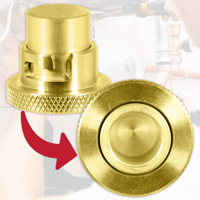 Cooker Hose Blanking Plug 1/2" BS669 Standard Brass Bayonet Gas Connector Safety Socket