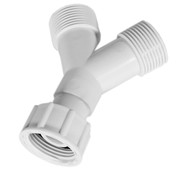 Y Piece Hose Connector Washing Machine Dishwasher 3/4 Inch BSP Inlet Splitter