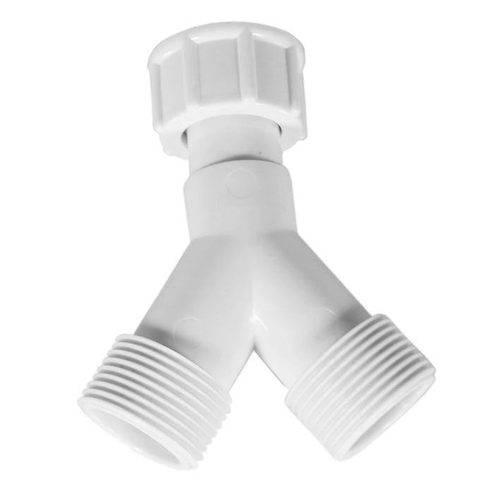 Y Piece Hose Connector Washing Machine Dishwasher 3/4 Inch BSP Inlet Splitter