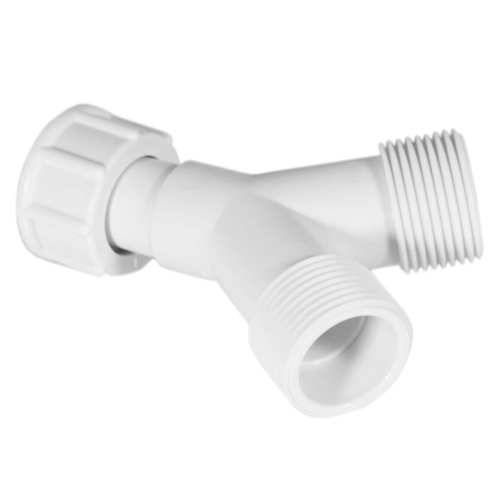 Y Piece Hose Connector Washing Machine Dishwasher 3/4 Inch BSP Inlet Splitter