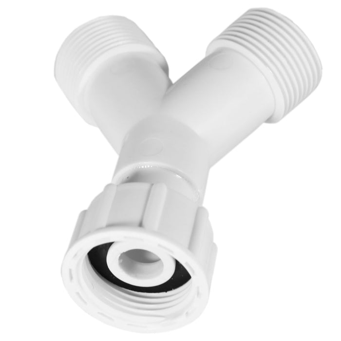 Y Piece Hose Connector Washing Machine Dishwasher 3/4 Inch BSP Inlet Splitter