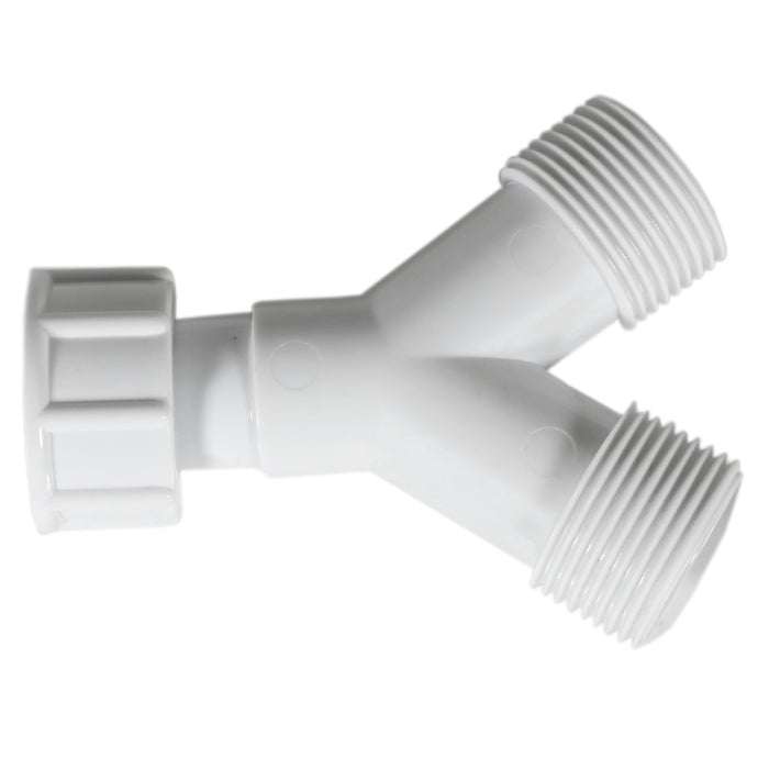 Y Piece Hose Connector Washing Machine Dishwasher 3/4 Inch BSP Inlet Splitter