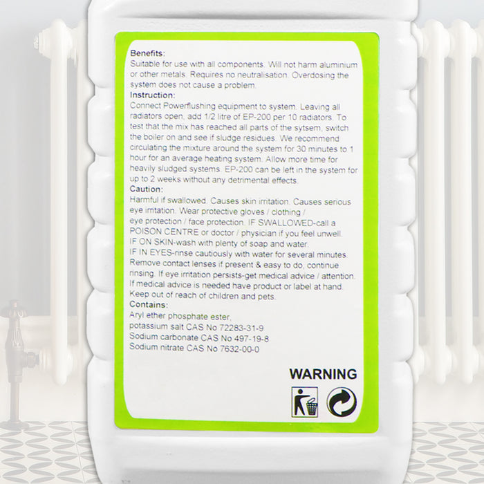Central Heating Cleanser Concentrate Sludge Rust Debris Cleaner Radiator Liquid (500ml Bottle)