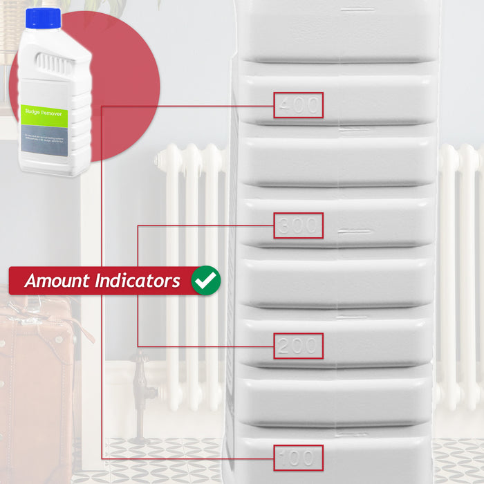 Central Heating Sludge Remover Concentrate Radiator Boiler Pipes Liquid (500ml Bottle)