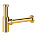 Bottle Sink Basin Trap 40mm / 1.5" Luxury Round Deodorant Waste Pipe Outlet (Gold)