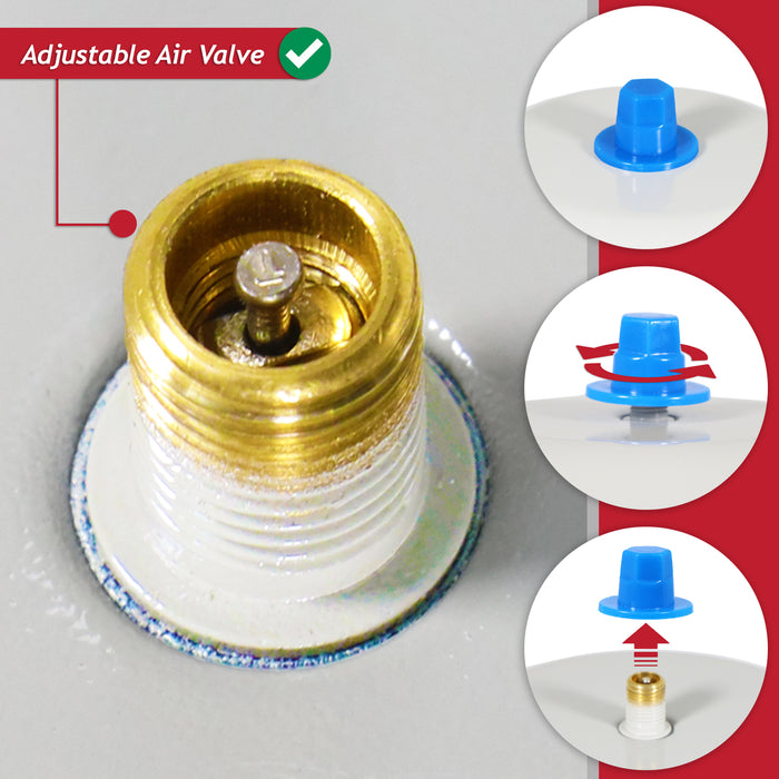 Potable Water Expansion Vessel 2 Litre 4 Bar 1/2" BSP Male Mini Pressure Tank