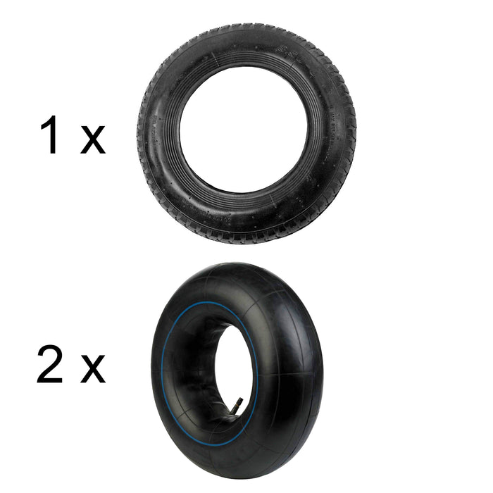 Tyre 3.50-8 Wheelbarrow Scooter Trolley Trailer Cart Pneumatic Innertubes x 2