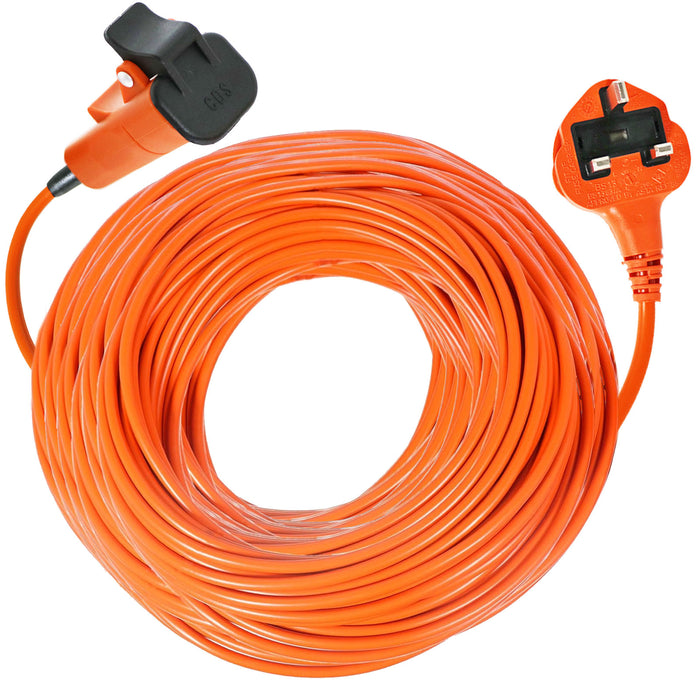 Power Cable for Flymo Lawnmower Strimmer Hedge Trimmer Garden Vac Lead Plug 25m