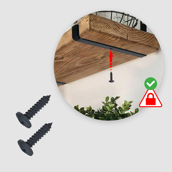 Rustic Shelf Brackets Scaffold Board Industrial Vintage Handmade Steel Metal