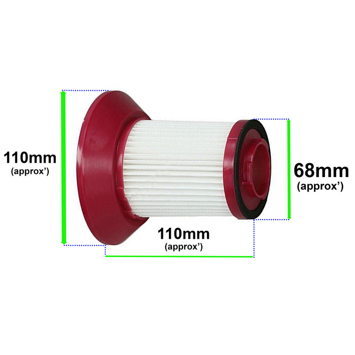 HEPA Filter for BISSELL CleanView Easy Compact Vacuum 1571A 1571T 2396E 2396H 1273E 4490E 4490H 4757E Red
