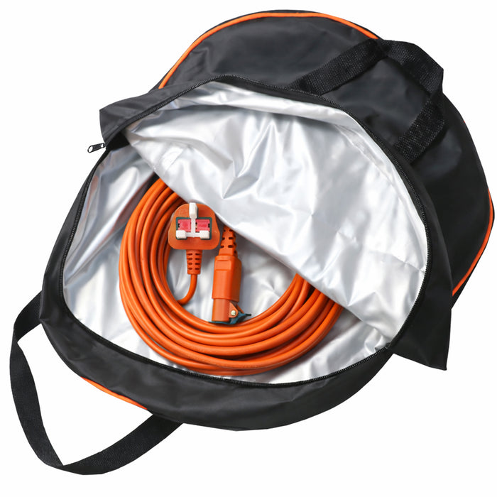 20 Metre Cable & Lead Plug for Flymo Vision Compact 330 350 Plus Turbo 380 H3000 H4000 Lawnmower + Bag