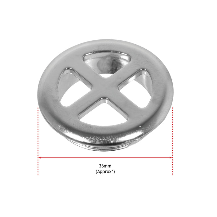 Round Chrome Overflow Cover fits Franke Titan 112.0021.105 1120021105