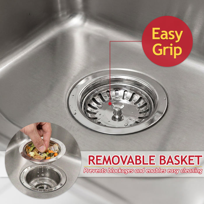 Franke 90mm Sink Waste Strainer Basket Kit Stainless Steel Genuine Replacement (112.0180.536)