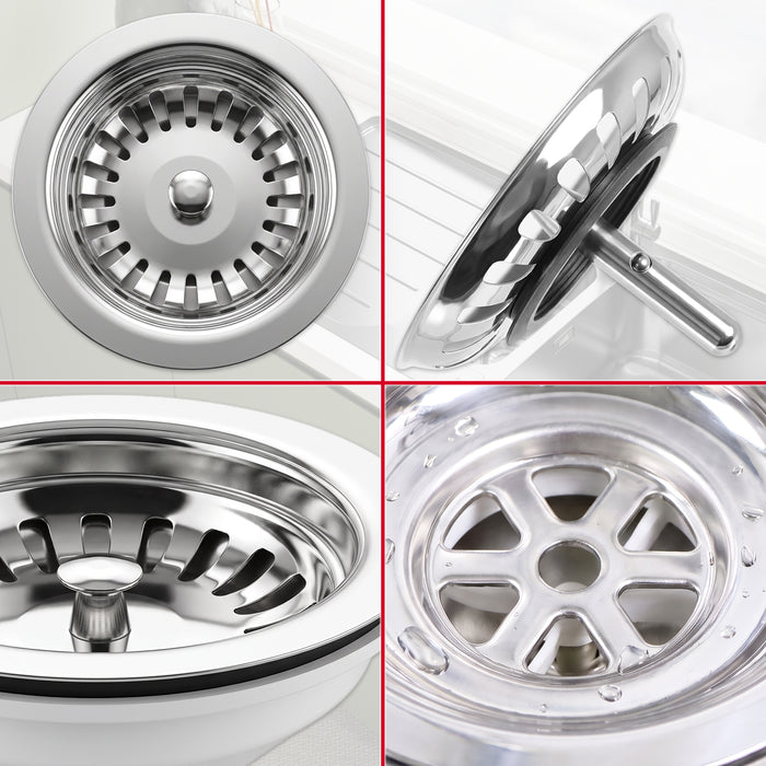 Franke 90mm Sink Waste Strainer Basket Kit Stainless Steel Genuine Replacement (112.0180.536)