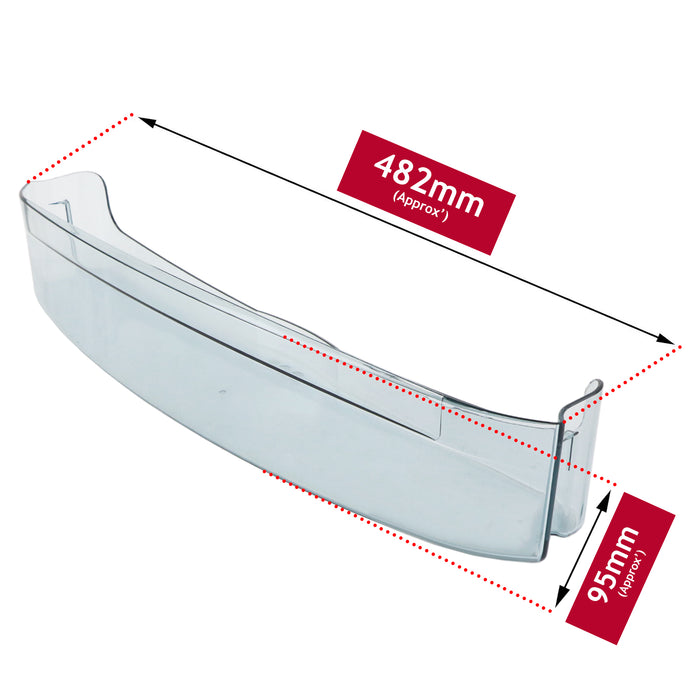 Baumatic BR15A Fridge Door Shelf Tray Bottle Rack 648043 482mm x 115mm x 95mm