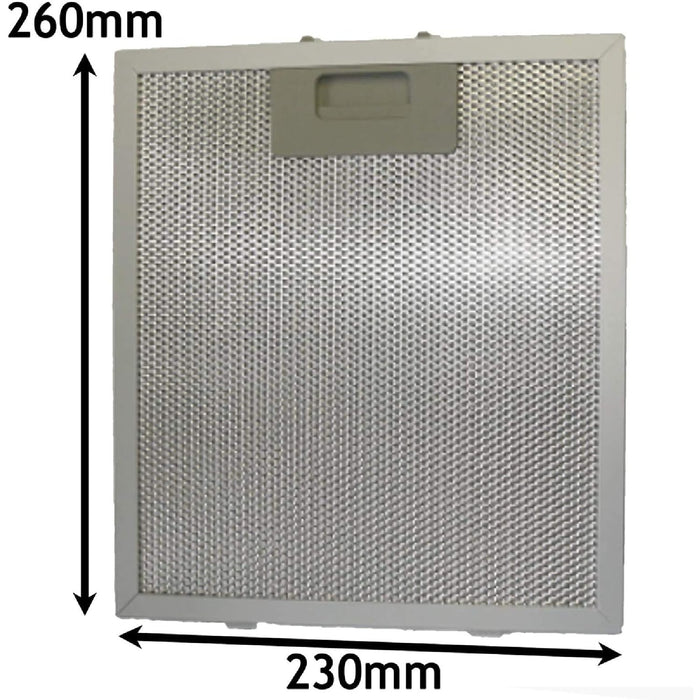 Baumatic Cooker Hood Grease Filter BT10.3BGL BT10.3GL 260 x 230mm Metal Mesh
