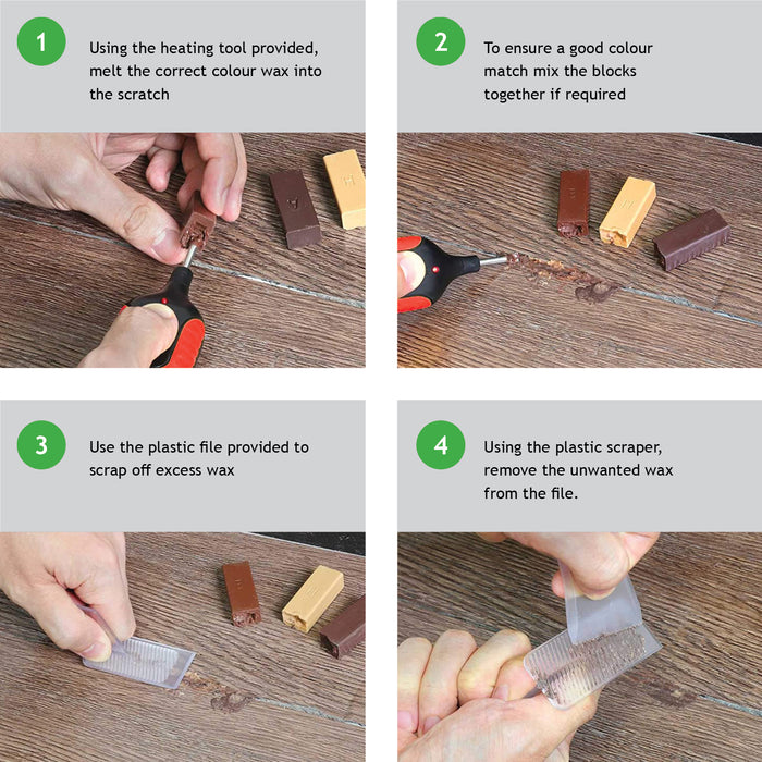 Laminate Flooring & Wood Furniture Repair & Wax Polish Kit