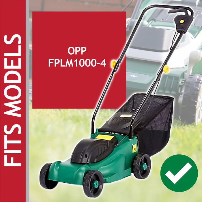 Blade for B&Q OPP FPLM1000-4 Lawnmower 32cm Grass Mower Metal Cutter + Fixing Screw