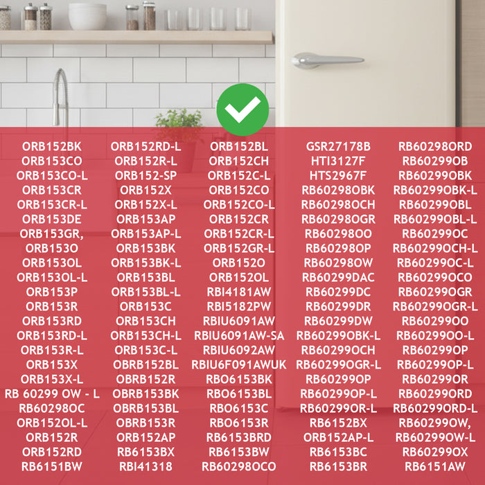 Ice Box Door Handle For Gorenje ORB153 ORB152 Retro Fridge Freezer White 449404 G449404