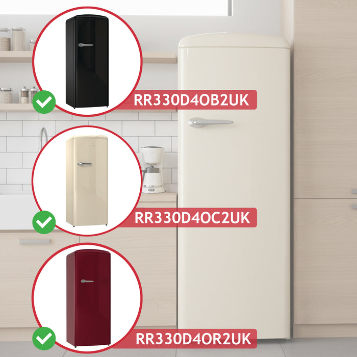 Fridge Freezer Ice Box Door Handle For Hisense Retro RR330D4OB2UK RR330D4OC2UK RR330D4OR2UK
