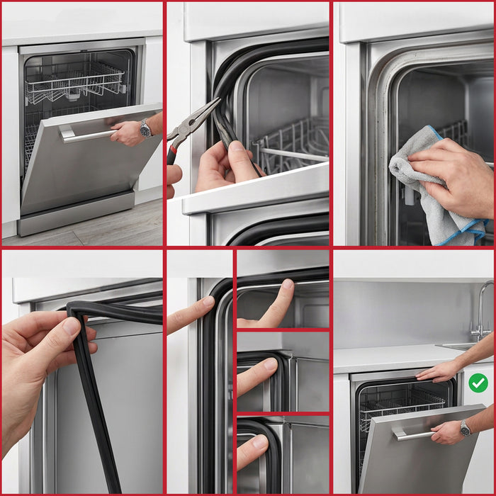 Door Seal for Beko Dishwasher Upper Top 3 Side 1775mm BDFN BDIN DSFN DFN DIN DSN