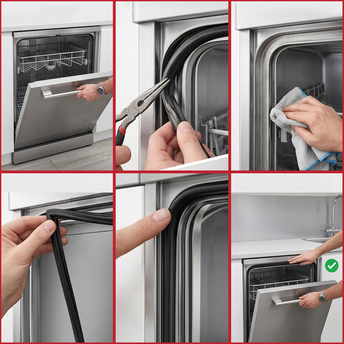 Door Seal for Beko Dishwasher Upper Top 3 Side 1775mm BDFN BDIN DSFN DFN DIN DSN