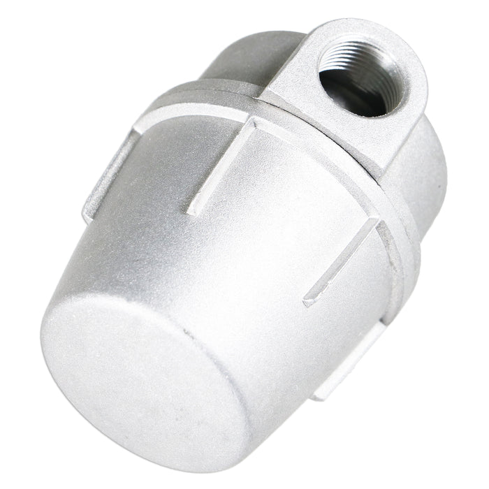 Boiler Filter 3/8" Aluminium Inline Central Heating Oil Fired Fuel Strainer Bowl + PTFE Tape + 2 x 10mm Compression Connectors