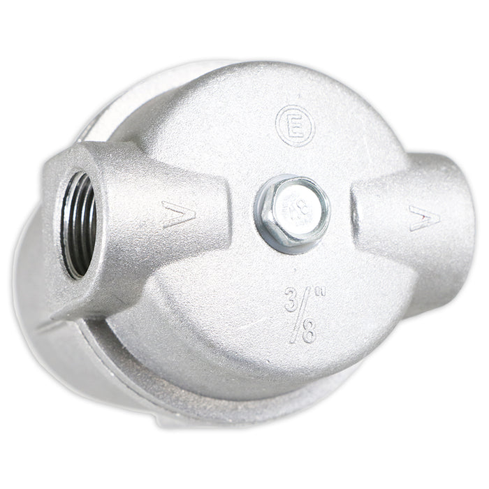 Boiler Filter 3/8" Aluminium Inline Central Heating Oil Fired Fuel Strainer Bowl