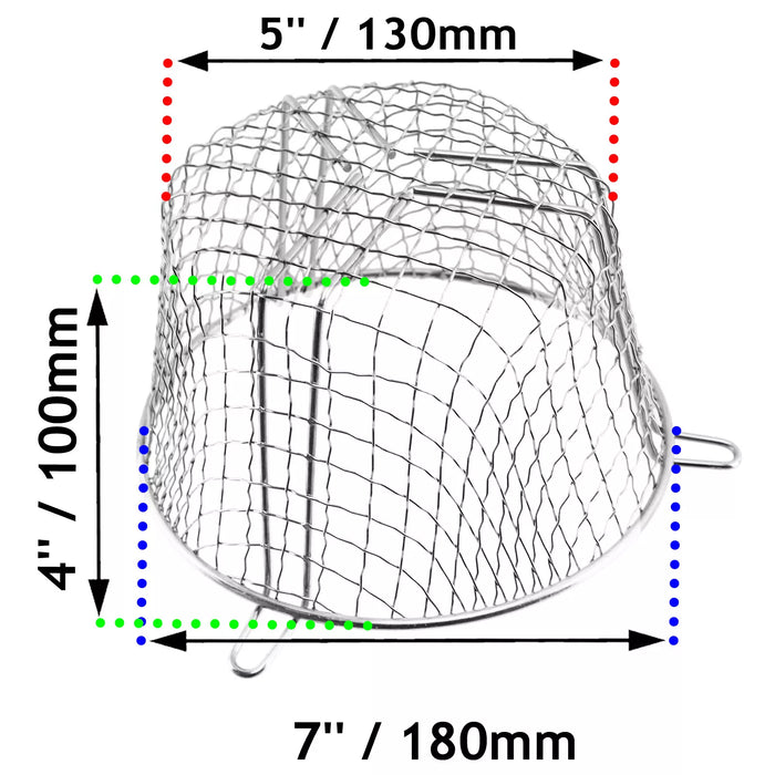 UNIVERSAL Terminal Guard Boiler Round Flue Cage Zinc Coated (7'' / 180mm)