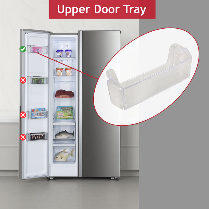 Kenwood Upper Door Shelf Tray Fridge Freezer KFF2DS14 KFF2DW14 KSBSB15 295mm