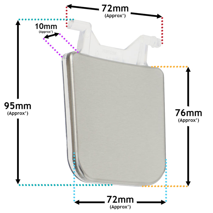 Water Dispenser Lever For Hisense FSN535A20D Fridge Freezer K1646394 1646394 (Silver)