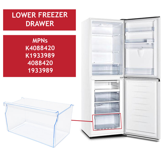Fridgemaster Freezer Lower Drawer Basket Box 4088420 MC55240 MC55264 MC55265