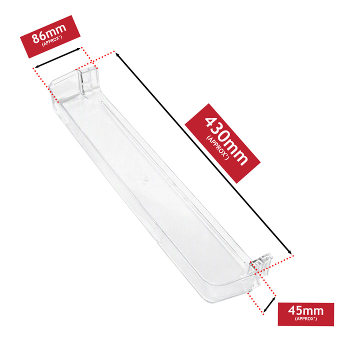 Currys Essentials Upper Fridge Door Shelf Rack Tray CUL55B20 CUL55S20 CUL55W12