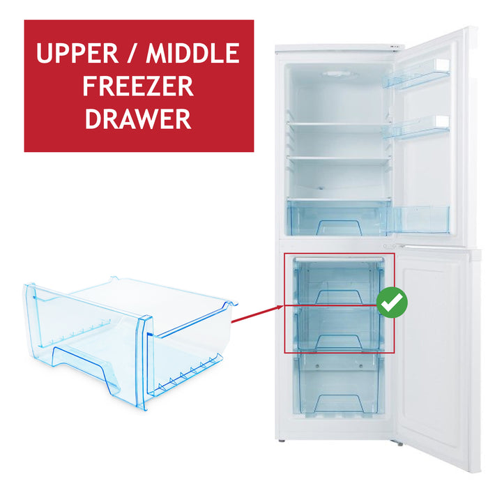 LEC Freezer Upper Middle Drawer Basket Box Frozen Food Container TF50152W