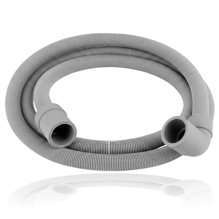 Universal Long 3.5m Angled Drain Outlet Hose For Washing Machine 21mm 19mm Ends