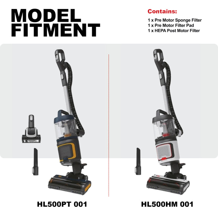 HOOVER Filter Kit for HL500PT HL500HM U104 Hepa Genuine Vacuum Cleaner Push & Lift