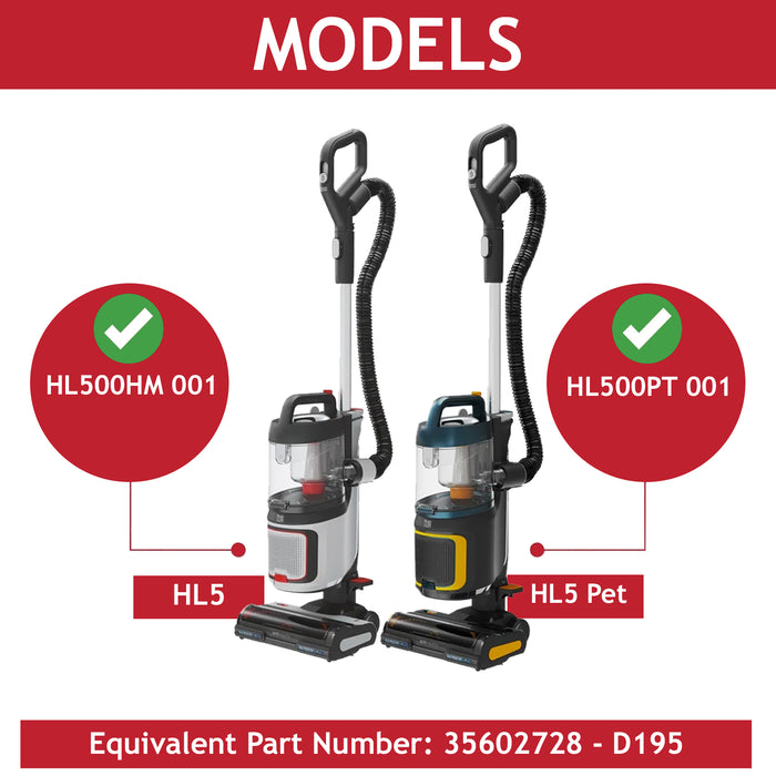 Hoover D195 Hose HL5 Upright HL500HM001 Pet HL500PT001 Vacuum Cleaner 35602728